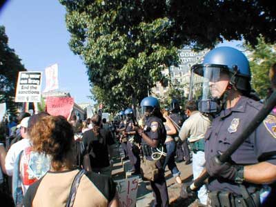 Cops on Sidewalk...