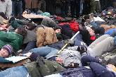 More photos of the die-in