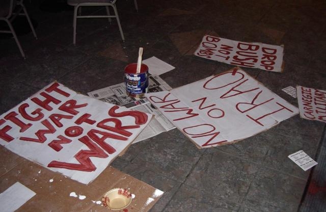 More sign making...