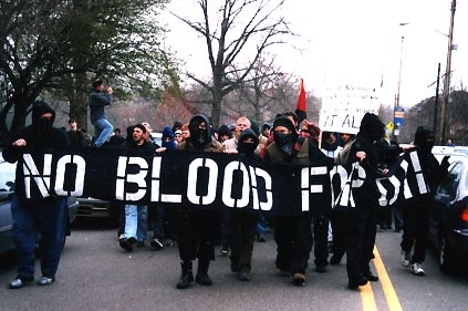 no blood for oil...