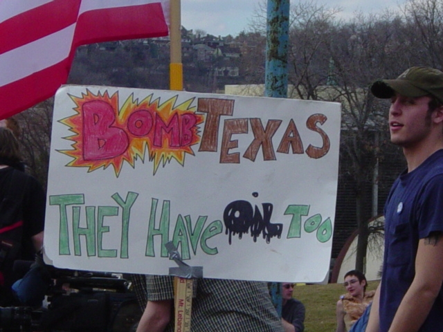 bomb texas...
