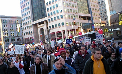 marching...