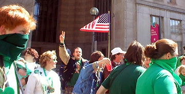 crowd supporting the...