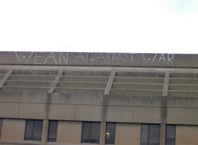 wean against war...