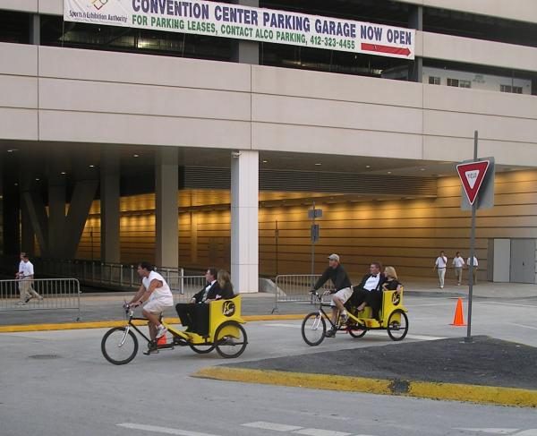 modern day rickshaws...