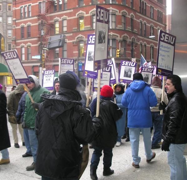 SEIU Downtown Picket...