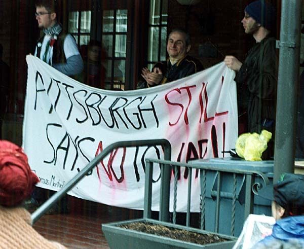 The banner at the se...