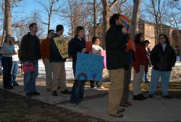 rally attendees...