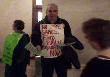 Flyering in the hall...