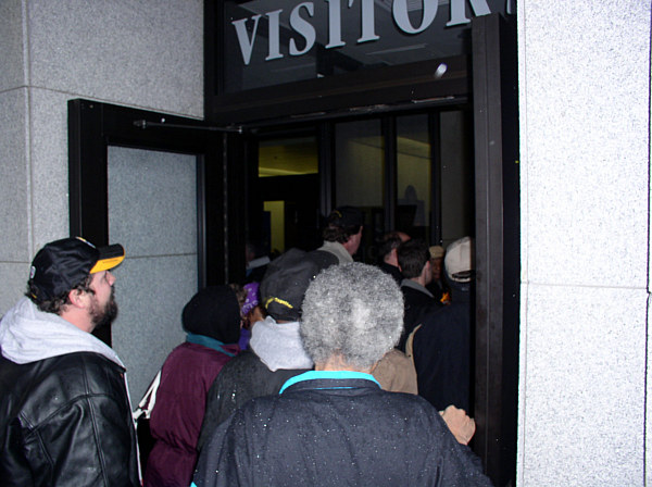 The line going in to...