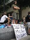 Counter Military Recruitment Rally on August 6
