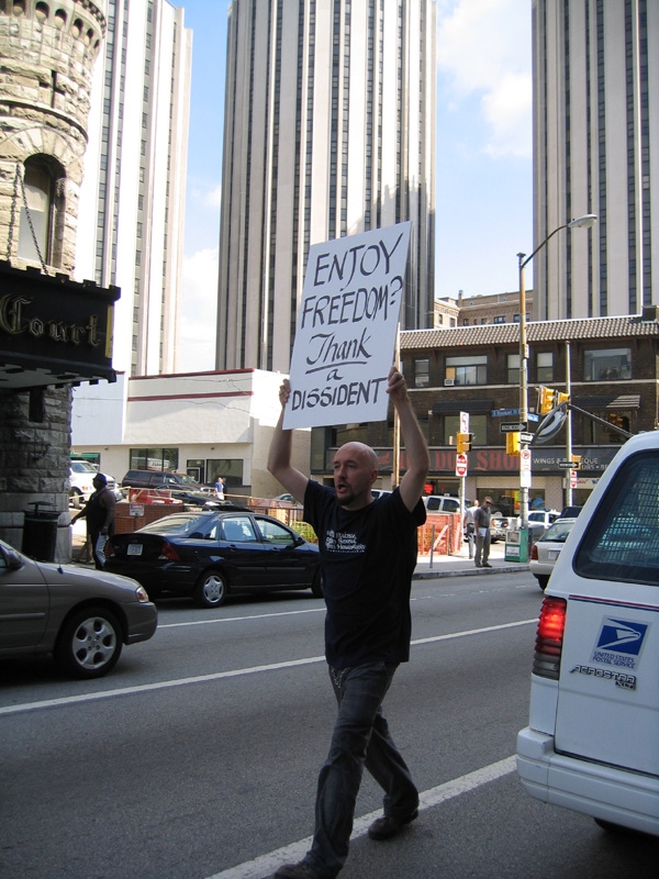 Protester...