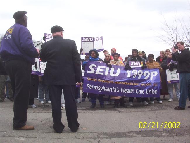 SEIU protests Squirr...