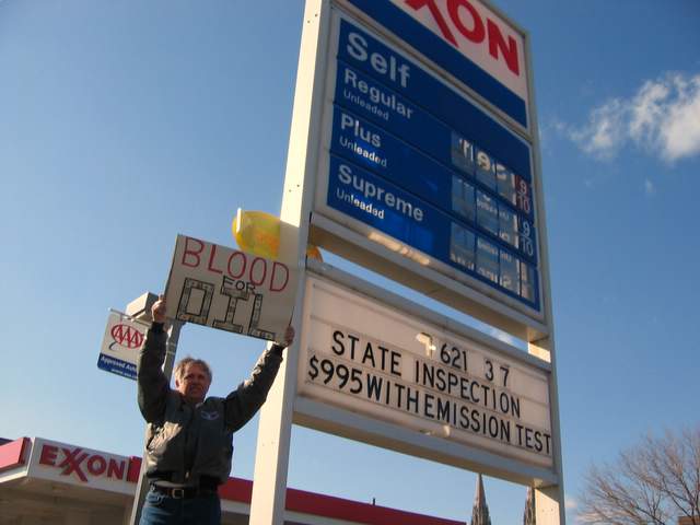Blood and oil...