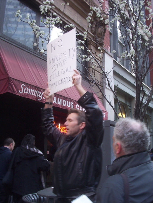 one counter-proteste...