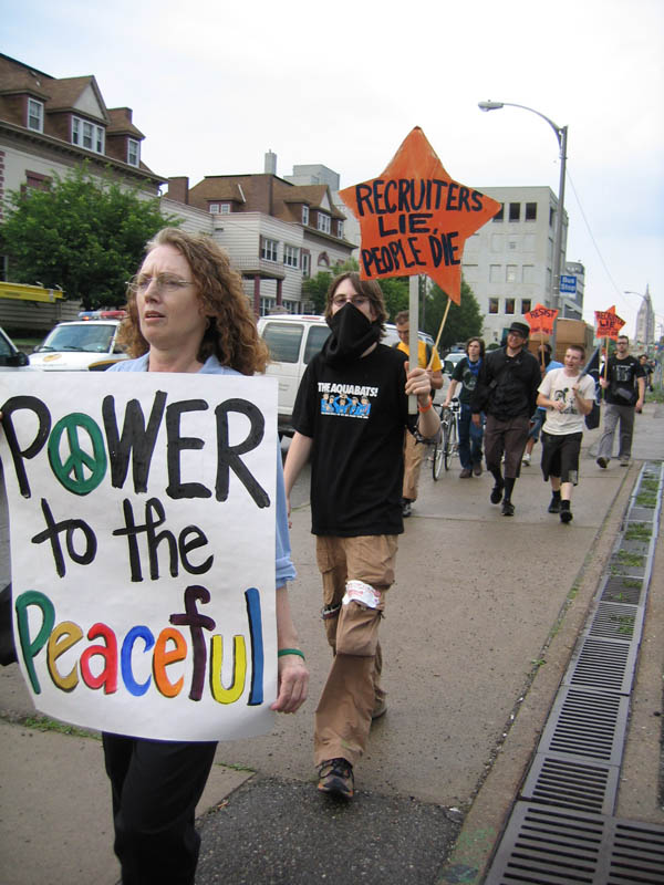 more marching...