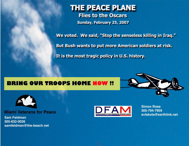 The Peace Plane flie...