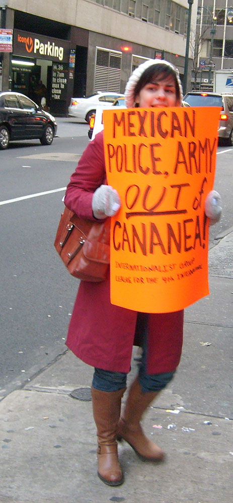 Protesters at the Me...