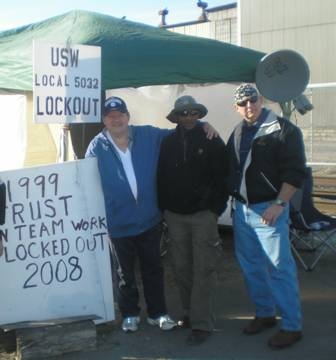 At the Calgon picket...