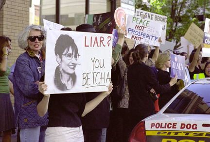 Palin versus Palin...