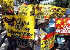 Bayan Muna protests against China’s excursions in Scarborough Shoal